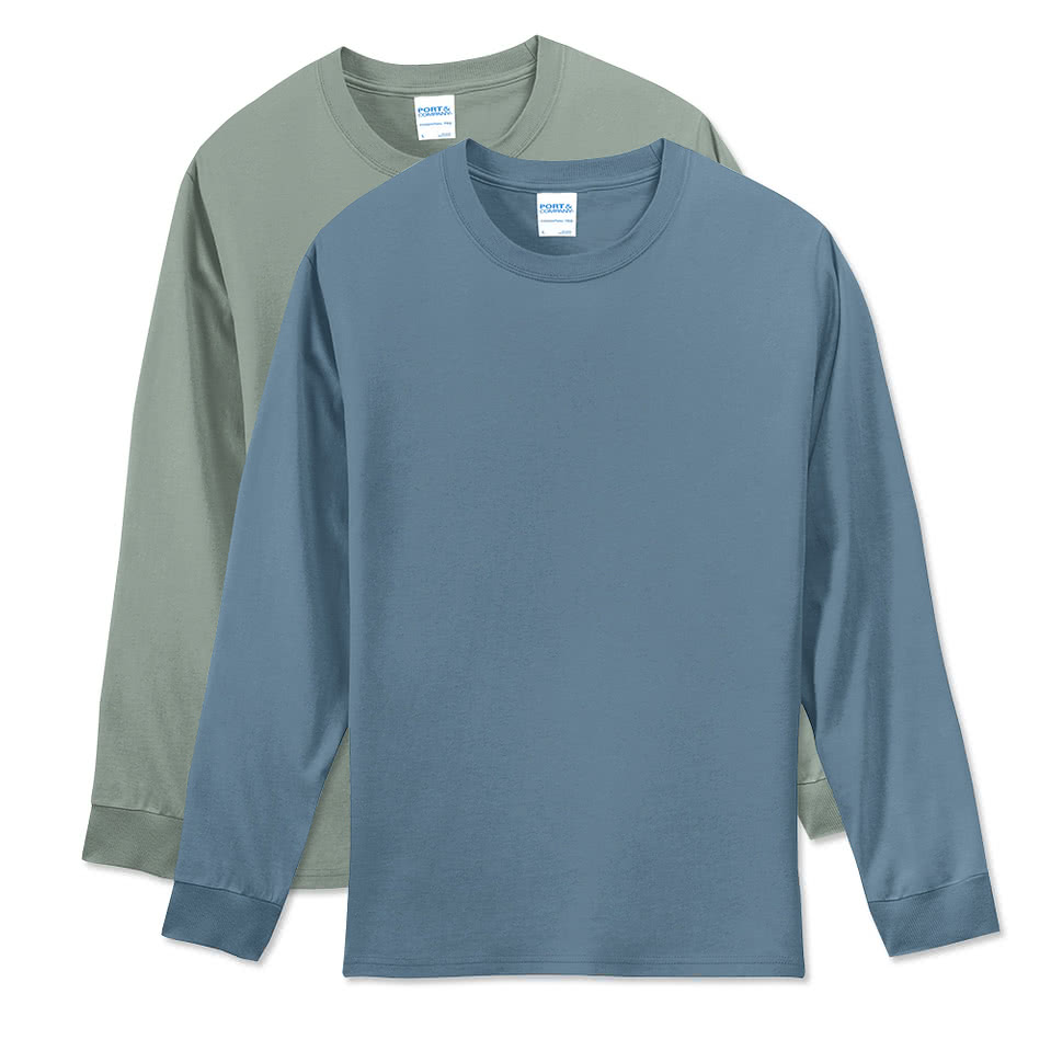 Port & Company Long Sleeve Essential T-Shirt. 